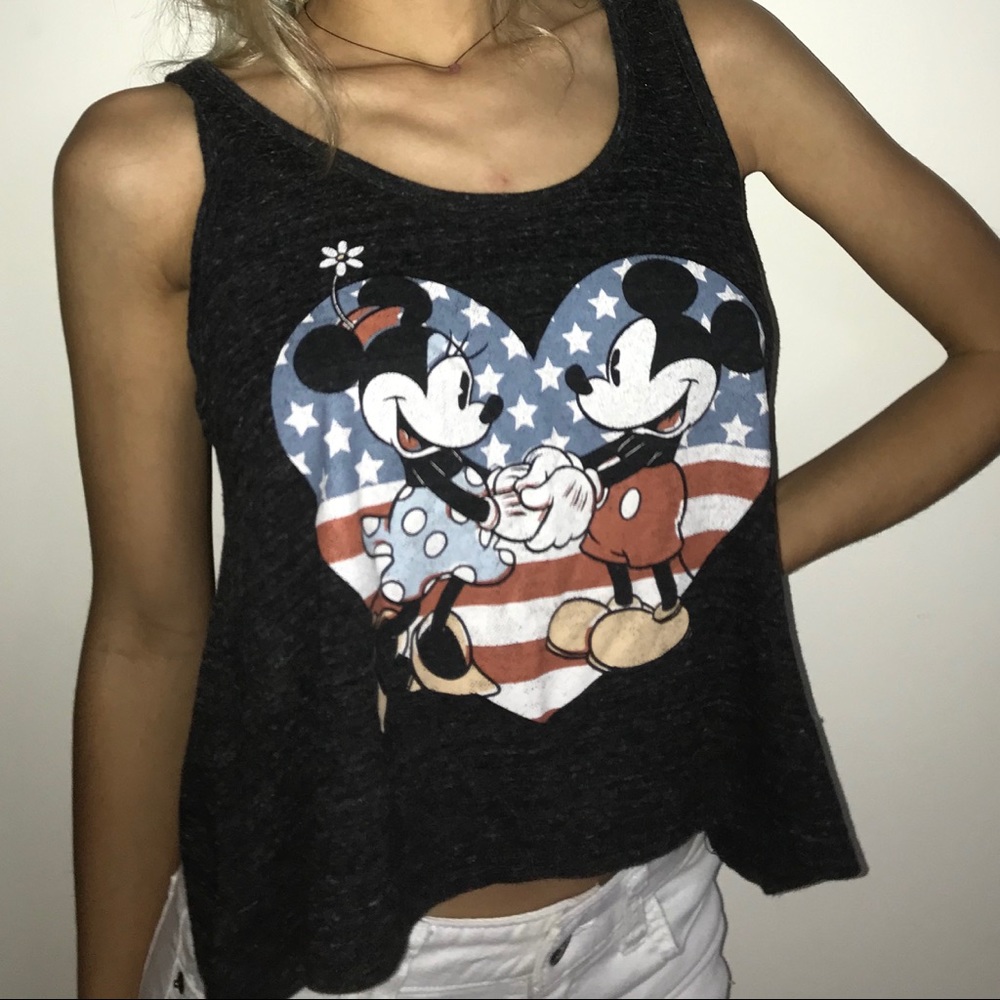 Disney Mickey and Minnie crop top